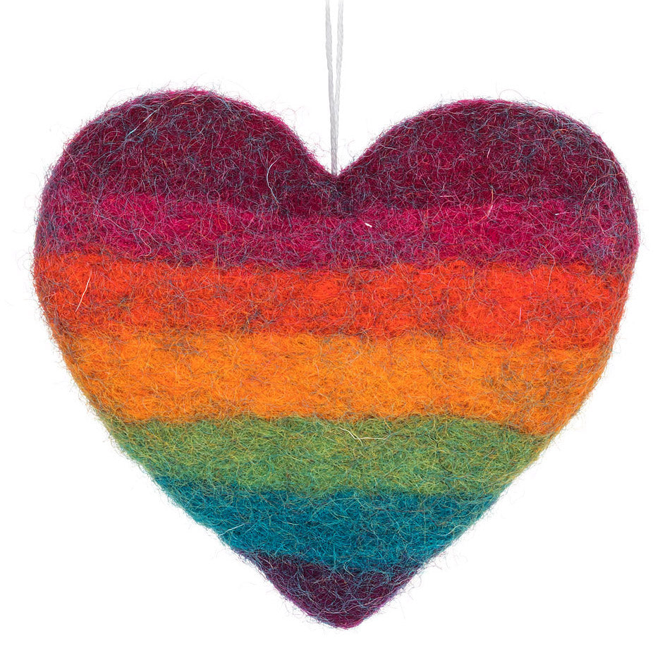 Ornament - Rainbow Heart