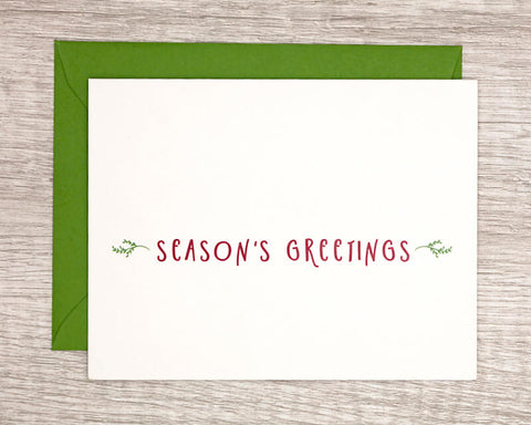 Card(w) - Holiday - Season's Greetings