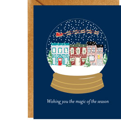 Card - Holiday - Snow Globe