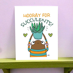 Print - Hooray for Succulents
