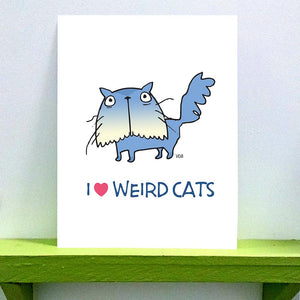Print - I ❤️ Weird Cats